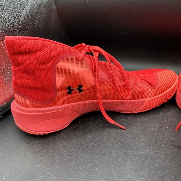 EUC Under‎ Armour Men’s Anatomix Spawn Mid Micro G Red Size 12 3021262-604 - Picture 7 of 15